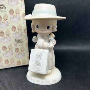 PRECIOUS Moments "Seek and ye shall find" 1985 Membership figurine